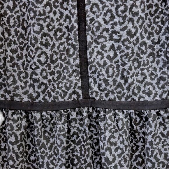 Loft Women’s Dress Office Chic Minimalist Animal Print Cinched Waist Size 12 - Picture 5 of 8